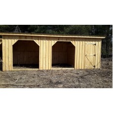 Horse Shelter 2 Stall With Tack Room